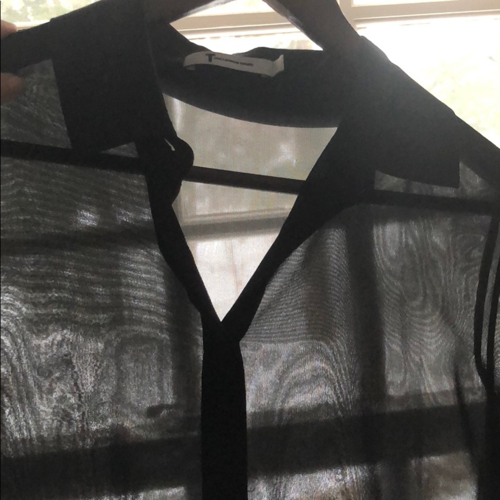 Alexander Wang Sheer Top Blouse XS NEVER WORN! - Picture 4 of 8